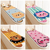 Children's room balcony mat lying with animals special-shaped bay window mat