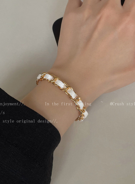 欧美时尚编织手链女2021年新款潮小众设计感网红气质闺蜜手饰配饰