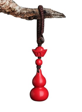 天然红朱砂葫芦高含量挂件小吊坠手机链车钥匙扣男女平安挂饰礼物