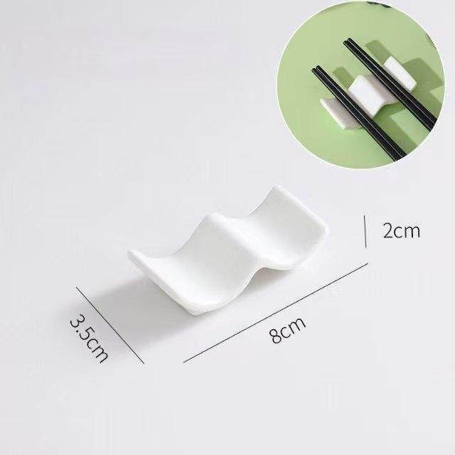 酒店陶瓷餐具纯白陶瓷筷子架勺子架两用多用途筷子架筷子枕筷子架,淘宝优惠券,粉丝福利购,淘宝优惠卷