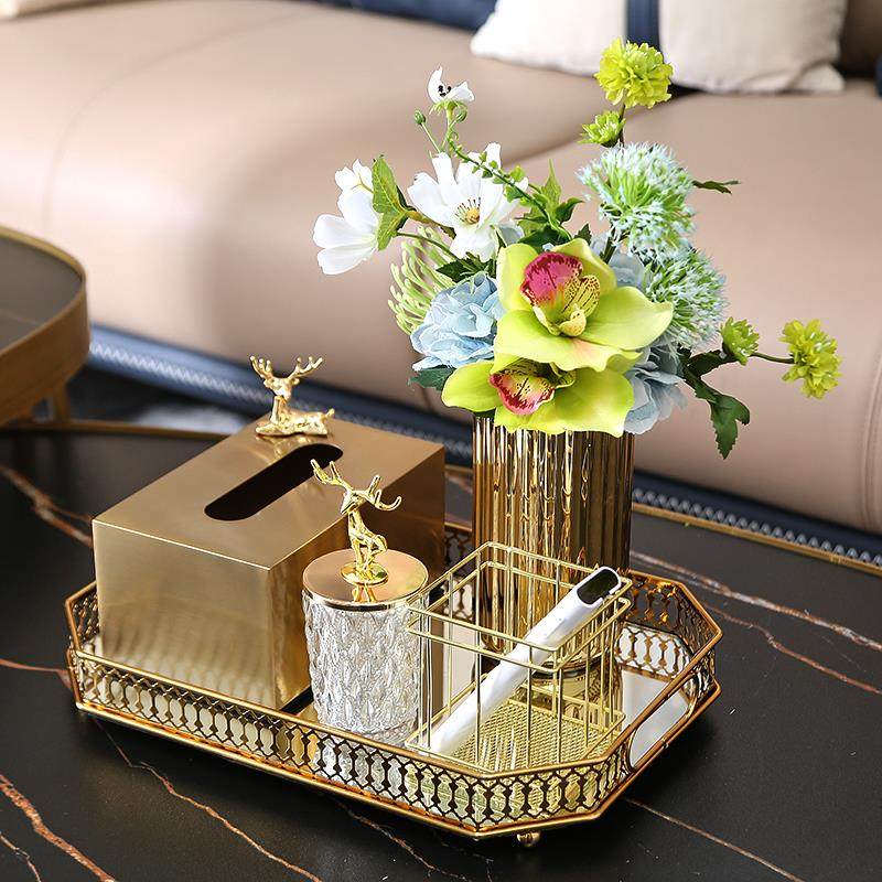 轻奢华北欧金属风金色纸巾盒托盘金鹿牙签储物罐家饰软装搭配套装,淘宝优惠券,粉丝福利购,淘宝优惠卷