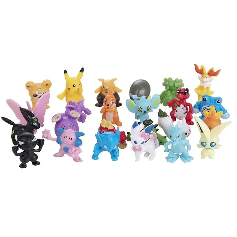 24-144pcs Pokemon Figure Model  Pikachu Anime Dolls 2-3CM Or - 图1