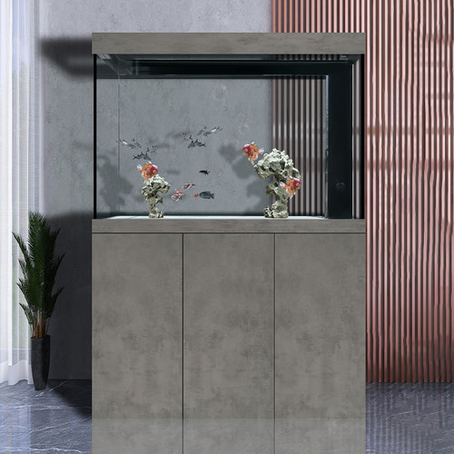 御品空间2025新款鱼缸客厅大型底滤超白免换水水族箱落地家用 - 图3