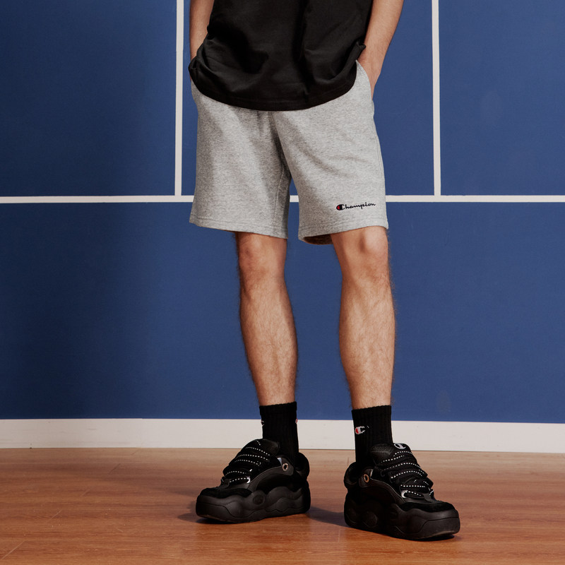 Champion冠军短裤男25夏季新款刺绣草写logo运动裤直筒休闲裤子女,淘宝优惠券,粉丝福利购,淘宝优惠卷