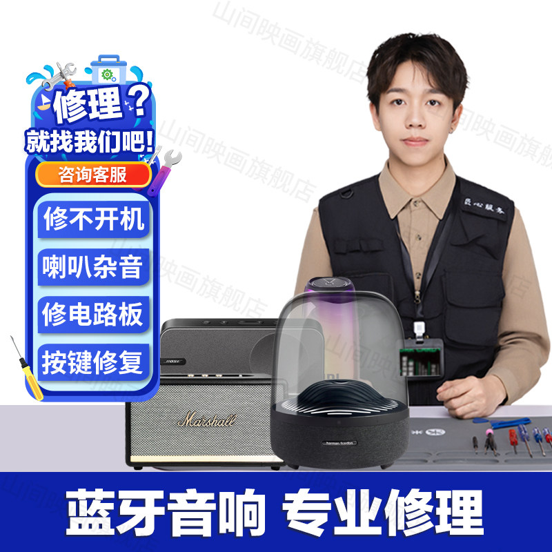 音响音响维修服务蓝牙喇叭杂音无声音不开机充电按键故障主板修理,淘宝优惠券,粉丝福利购,淘宝优惠卷