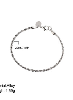 欧美简约ins冷淡风个性嘻哈链条刀片男手链Men Jewelry Bracelet