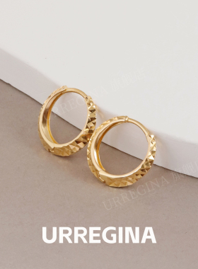 URREGINA新款菱光车花银耳圈