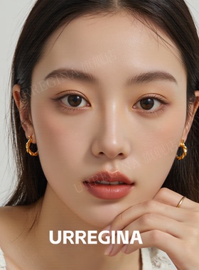 URREGINA新款麻花设计银耳环