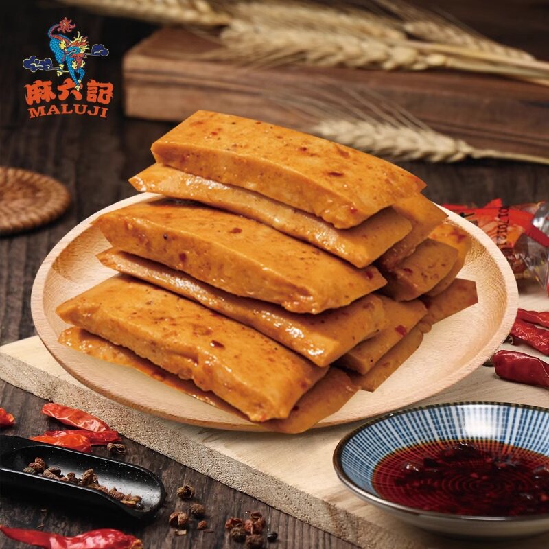 麻六记手磨豆干麻辣/五香240g