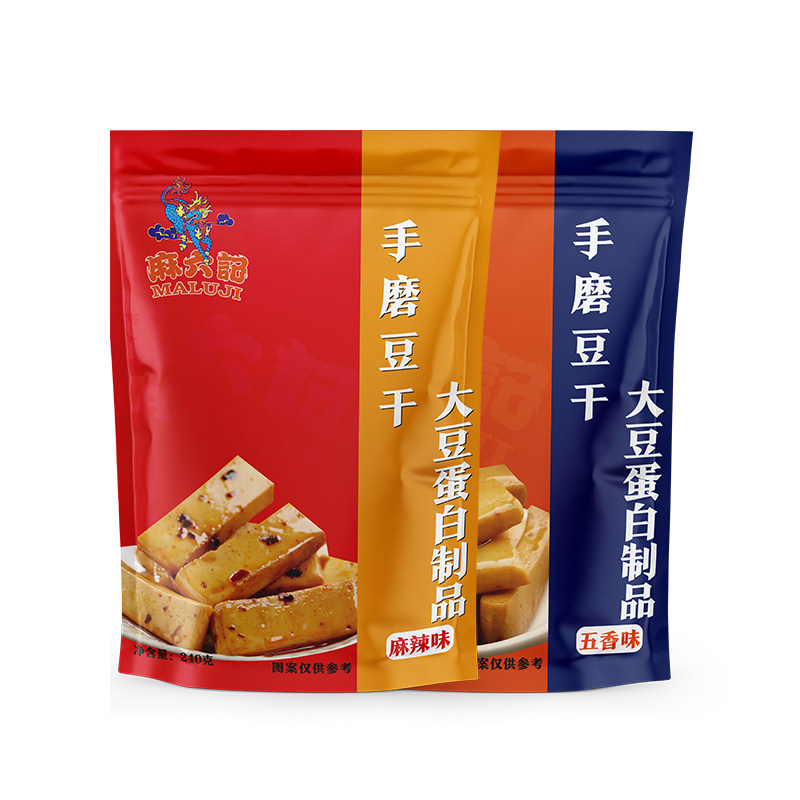 麻六记手磨豆干麻辣/五香240g