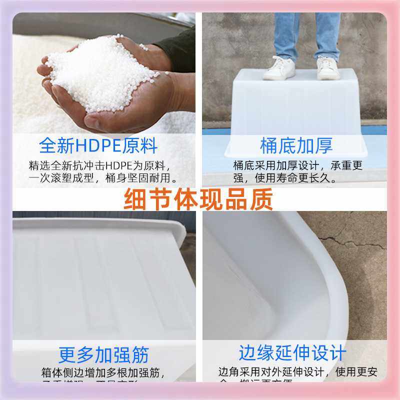 3YK加厚牛筋塑料水箱长方形大容量水产养殖养鱼盆养龟槽储水桶周,淘宝优惠券,粉丝福利购,淘宝优惠卷