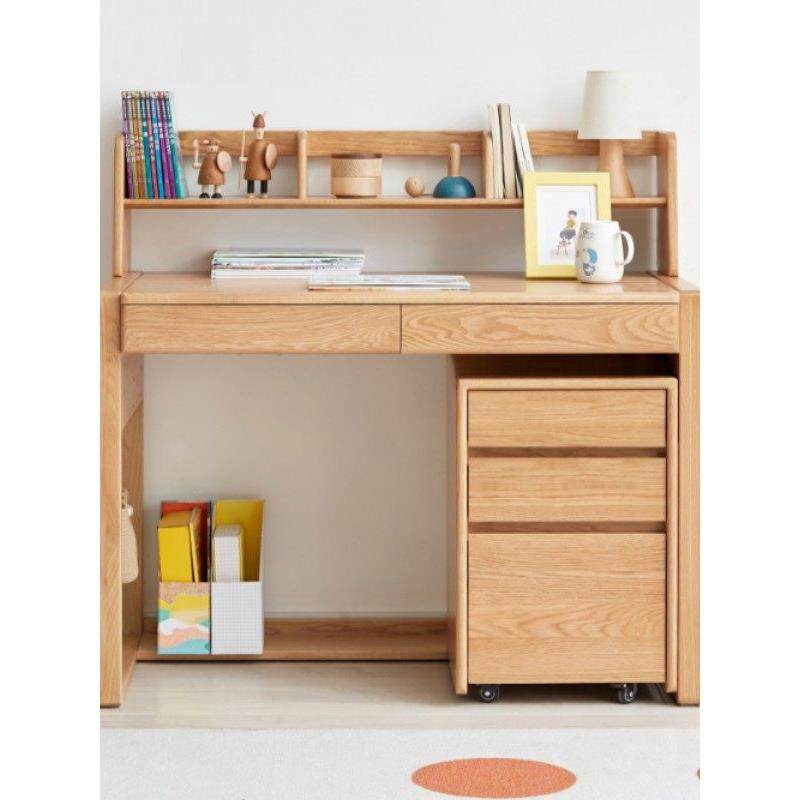 实木红橡木儿童三斗柜带轮子家用卧室床头柜收纳柜滑轮现代简约风,淘宝优惠券,粉丝福利购,淘宝优惠卷