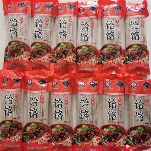 新日期石家庄无极特产鑫蕾荞麦饸饹挂面面条杂面礼盒散装200克 *1 - 图0
