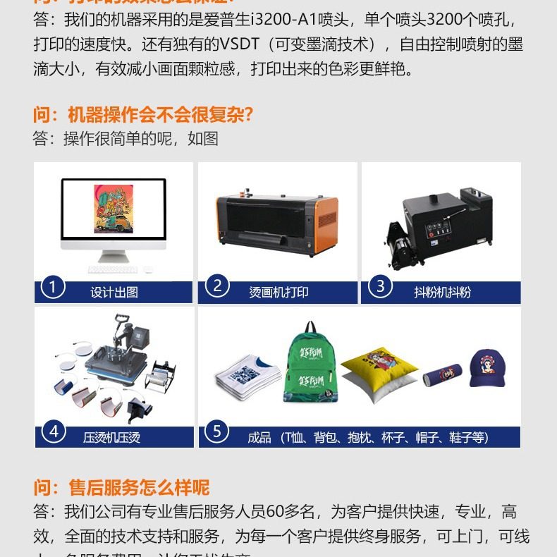 宝采直销 A3白墨烫画打印机 数码柯式抖粉DTF烫画机 热转印印花机,淘宝优惠券,粉丝福利购,淘宝优惠卷