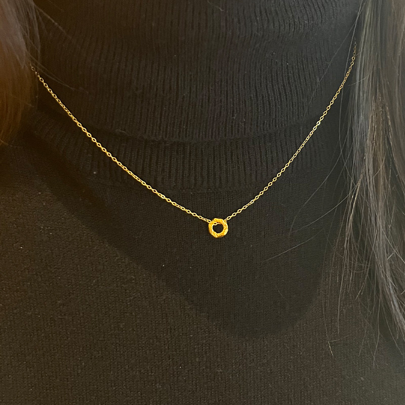 九畴 盘缠转运珠吊坠足金999黄金碎碎金项链硬金送女友520礼物,淘宝优惠券,粉丝福利购,淘宝优惠卷