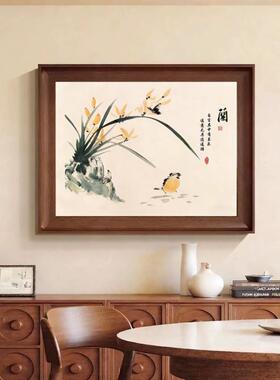宋代美学电表箱装饰画配电箱电闸盒挂画电源开关新中式花鸟壁画