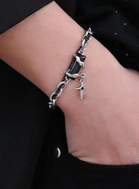 百搭手链星体缠绕情侣款小众高级感ins风潮流男女手饰钛钢材质