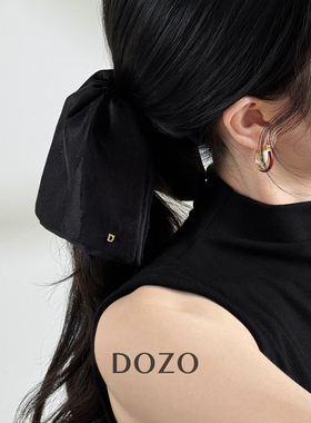 DOZO真丝裙摆鲨鱼夹奢华小号发饰
