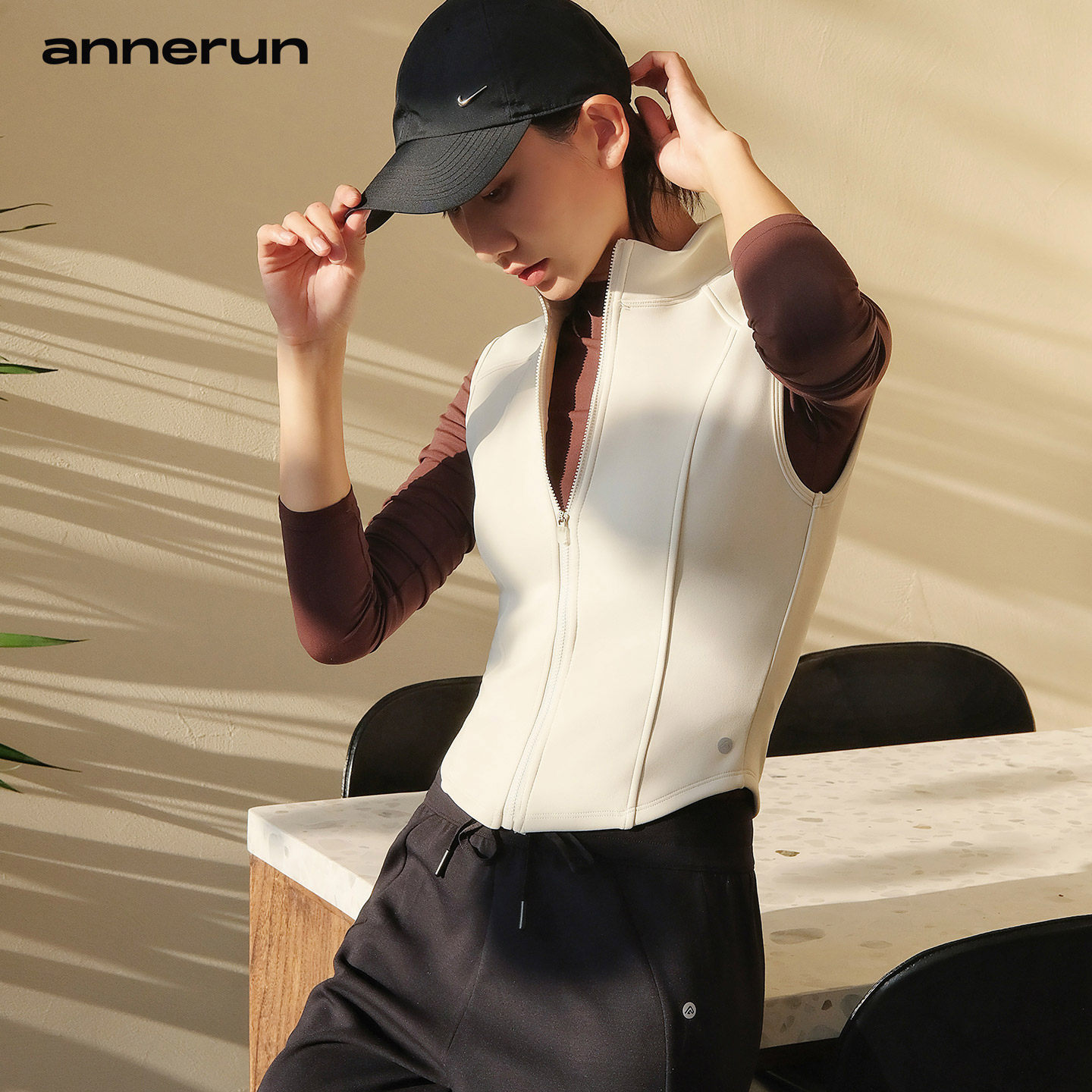 annerun马甲女秋冬外穿高级感加绒开衫运动外套防寒保暖健身服装,淘宝优惠券,粉丝福利购,淘宝优惠卷