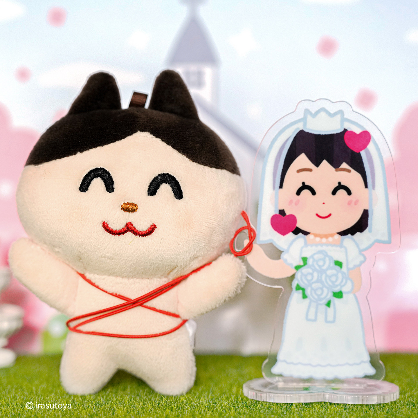 irasutoya插画小人情侣款男女亚克力立牌绕线器创意整理走线神器,淘宝优惠券,粉丝福利购,淘宝优惠卷