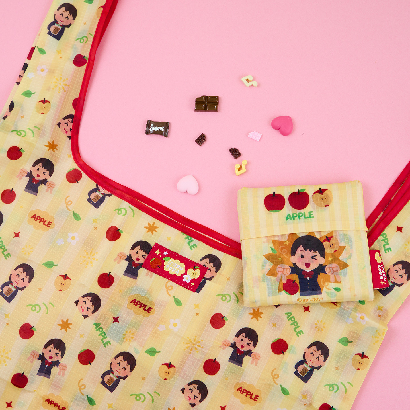 irasutoya插画小人涤纶布环保折叠超市购物袋便携手提袋大容量,淘宝优惠券,粉丝福利购,淘宝优惠卷