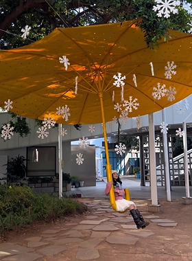 雪花装饰挂件童年千禧感拍照道具