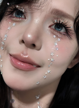 仙女落泪！万圣节氛围感脸贴拍照