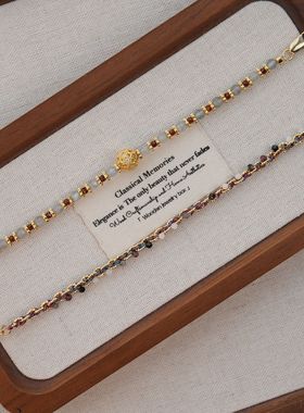 张十六碧彩铜合金手链