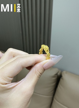 钱多多招财貔貅开口戒指