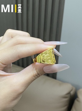 日进斗金算盘开口戒指