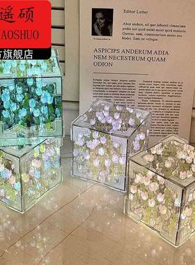 2026情人节礼物魔方郁金香小夜灯花海手工diy生日礼物女生送女朋