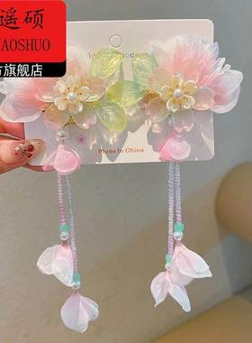 马年头饰今年流行漂亮头饰过新年汉服头饰宝宝中国风超仙蝴蝶发夹