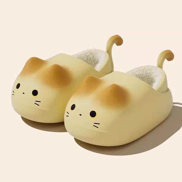 包跟棉鞋女童棉鞋可爱猫咪儿童棉拖鞋冬季新款女孩子包跟加绒保暖,淘宝优惠券,粉丝福利购,淘宝优惠卷