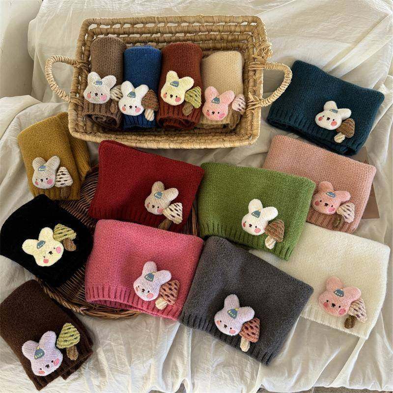 儿童围脖护颈防风保暖韩版围巾秋冬季男女童防寒可爱卡通加厚脖套,淘宝优惠券,粉丝福利购,淘宝优惠卷