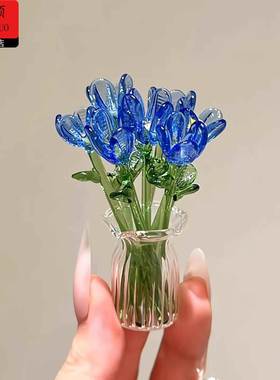 春和景明琉璃花束摆件琉璃花束摆件摆件高级感小众春和景明琉璃小