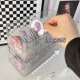 Desktop transparent acrylic storage box Student dormitory cosmetics storage debris small storage box