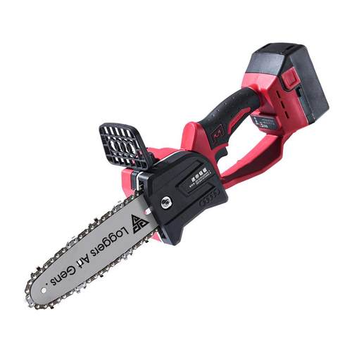 迷你锂电锯锂电单手锯小型家用充电式电锯毛竹无线电动链锯 - 图3