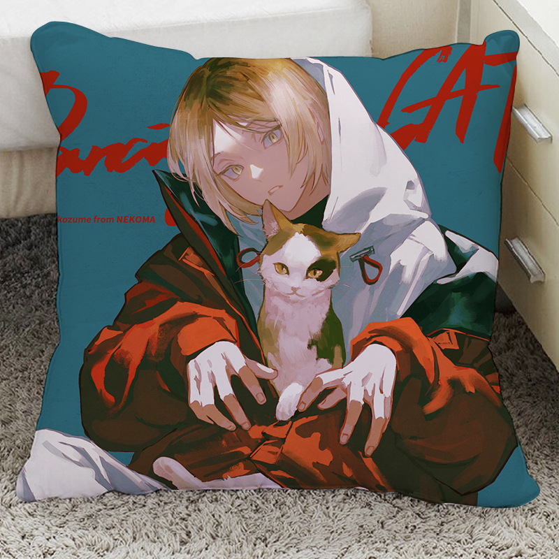 排球少年手办周边抱枕头动漫二次元可来图制作玩偶公仔靠枕礼物 - 图2