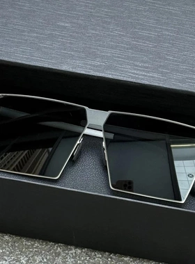 谦迈男装高清太阳镜方形墨镜