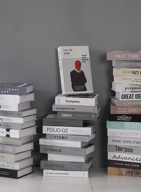 家居饰品现代简约假书摆件彷真书北欧装饰道具书创意书房书柜摆设