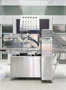 lDARIBO牌肉类加工线 小炒牛肉片标准化生产六导柱冻肉切片砍排机
