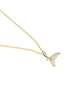 「鱼尾」ChooSweet 925纯银项链女高级感轻奢鱼尾银饰闺蜜项链