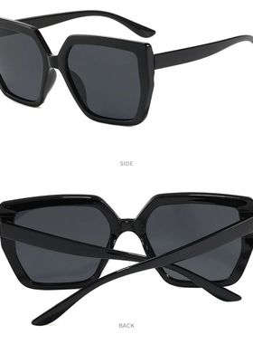 Vintage Oversized Square Sunglasses Women For Men Classic Bi