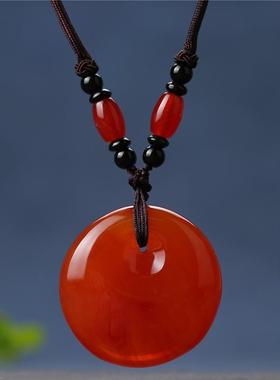 蜜蜡复古民族风毛衣链吊坠血珀百搭衣服配饰项链挂绳男女长款挂坠