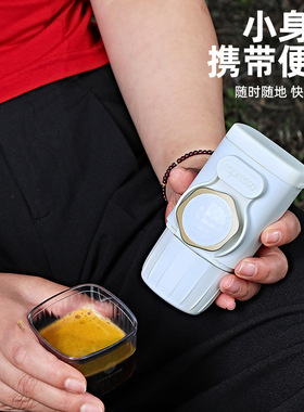 手压便携意式咖啡机小型胶囊咖啡粉户外意式浓缩无电源