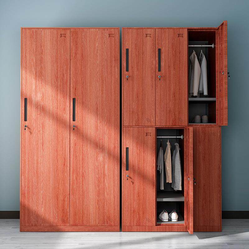 更衣柜木纹转印柜健身房浴室存包柜宿舍员工铁皮换衣柜钢制储物柜,淘宝优惠券,粉丝福利购,淘宝优惠卷