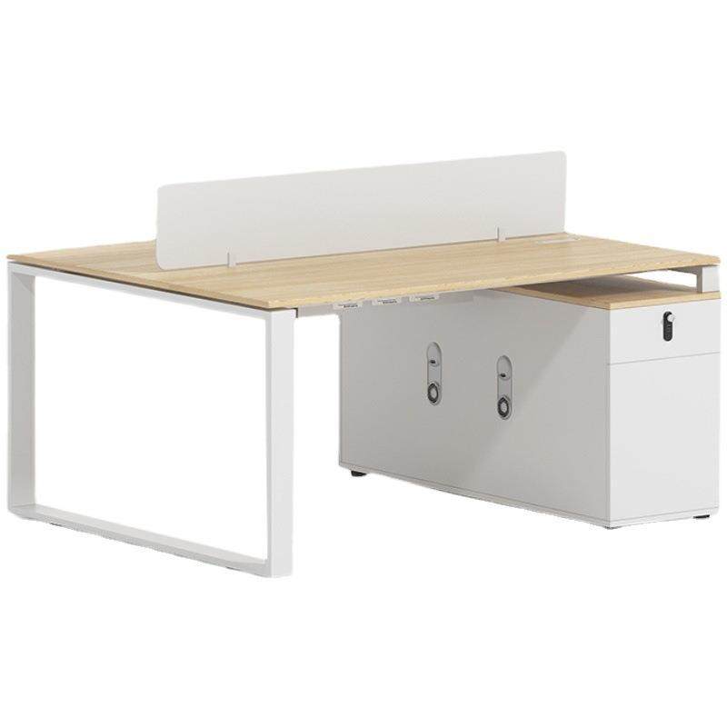 职员办公桌工位卡座简约电脑4多人带挡板线板口字桌脚椅组合,淘宝优惠券,粉丝福利购,淘宝优惠卷