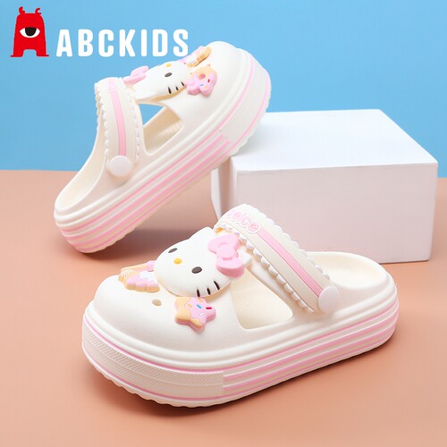 abckids儿童洞洞鞋女童拖鞋夏季新款凉拖宝宝防滑软底女孩沙滩鞋 - 图2