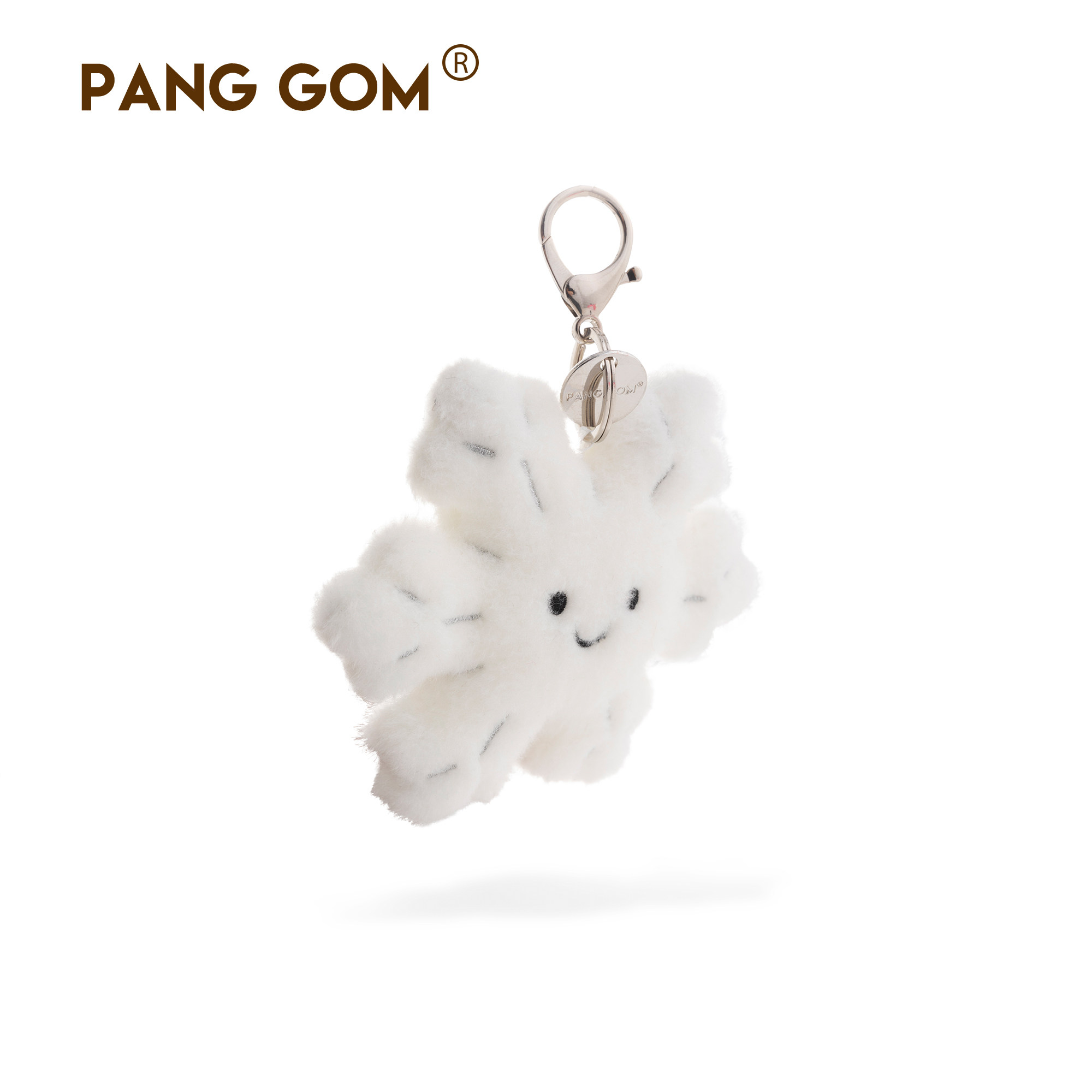 PANG GOM雪花毛绒玩具冬天包包挂件可爱笑脸治愈钥匙扣送礼挂饰,淘宝优惠券,粉丝福利购,淘宝优惠卷
