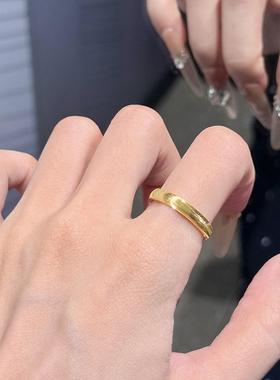 猫眼戒指闪亮爆款实心情侣对戒